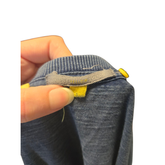 Little Yellow Button dark blue long sleeve tee, size small - Picture 3 of 3